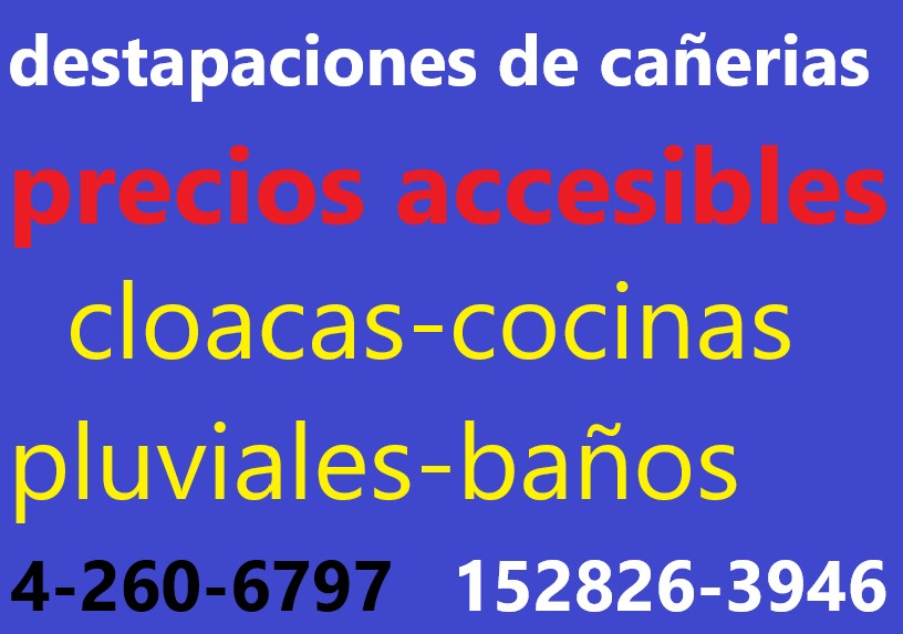 Fotos de destapaciones en ramos mejia