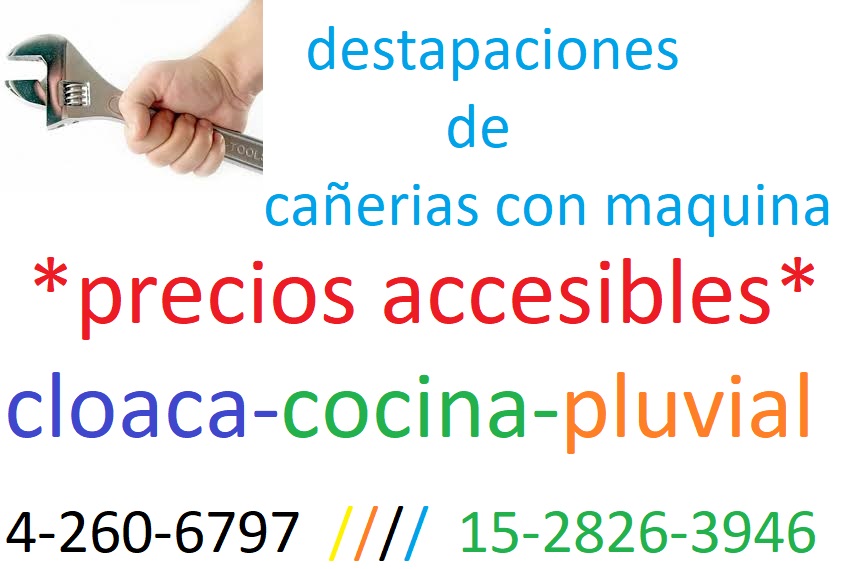 Foto de destapaciones en ramos mejia